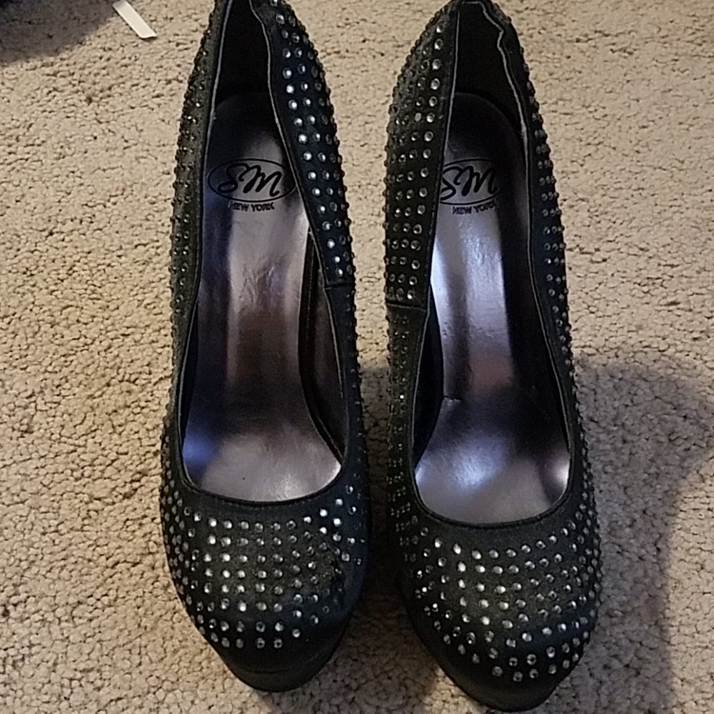 Blinged out high heels